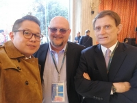 英伦金融市务及研究部主管WAYNE与CPM主席杰夫瑞及道明证券商品主管Bart合照